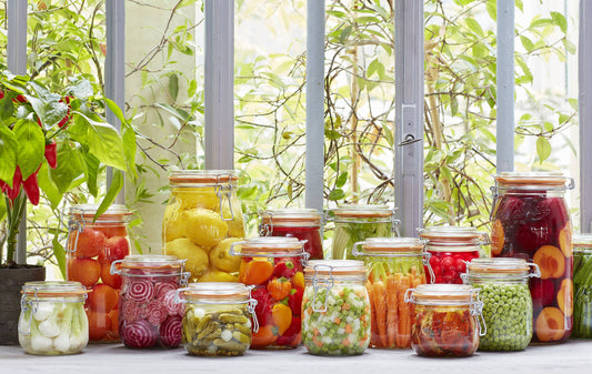 3L Rounded French Glass Storage Jar W Airtight Rubber Seal
