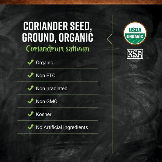 Coriander Seed, ground, organic