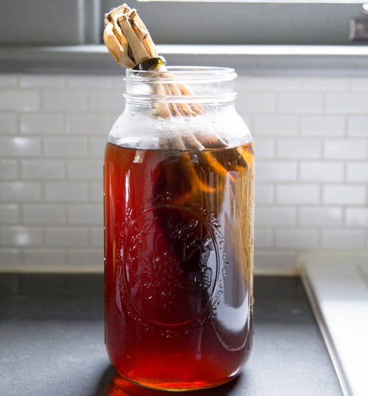 DIY Reusable Organic Cotton Cold Brew Coffee Kit 64 Ounce