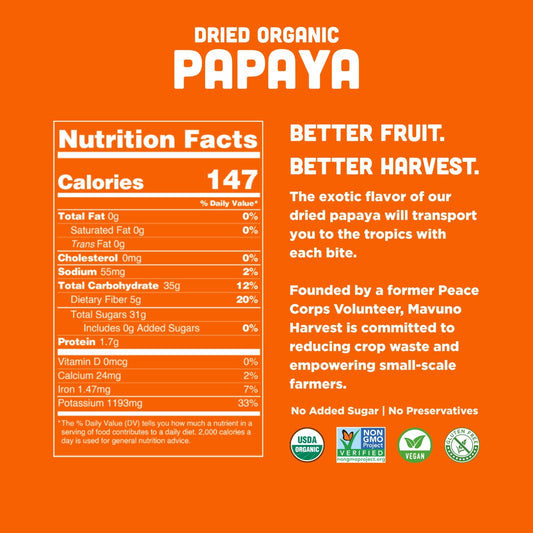 Organic Dried Papaya