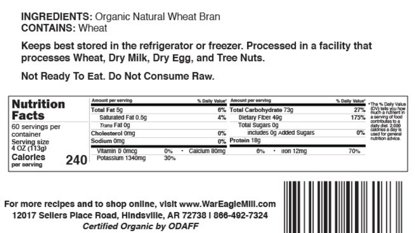 Organic Wheat Bran