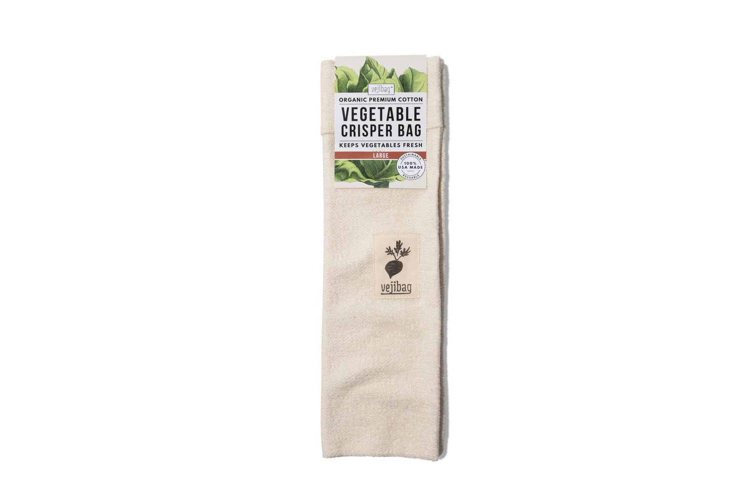 LARGE VEJIBAG- Organic Vegetable Crisper Storage Bag