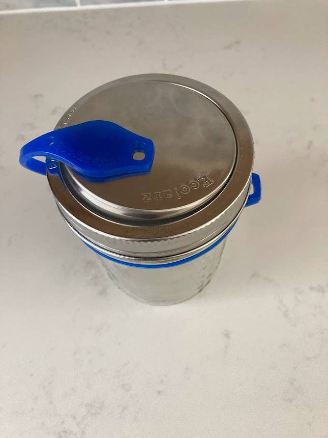 PopTop Sealable Drinking Jar Lid - Wide Mouth