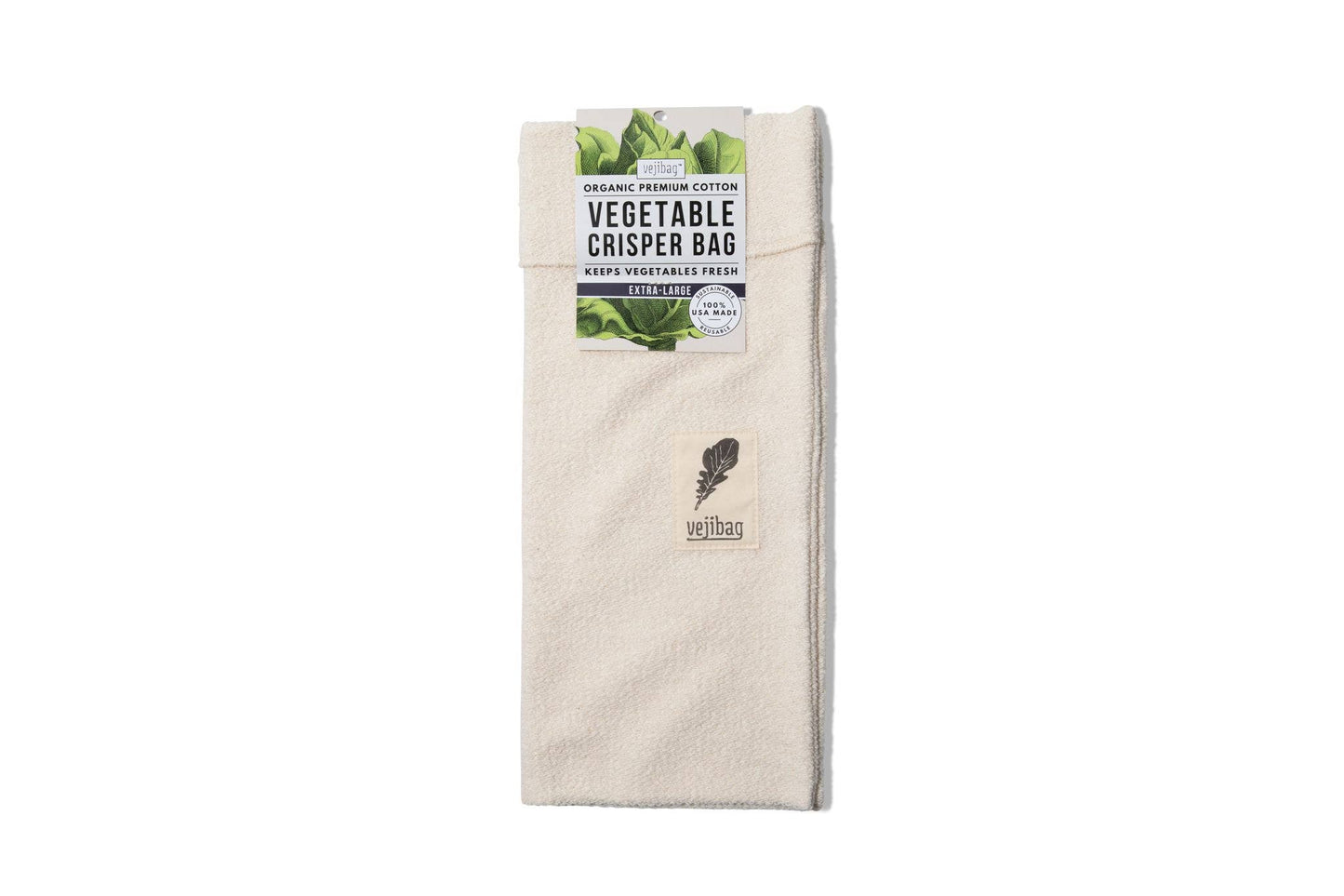 EXTRA LARGE VEJIBAG- Organic Vegetable Crisper Storage Bag