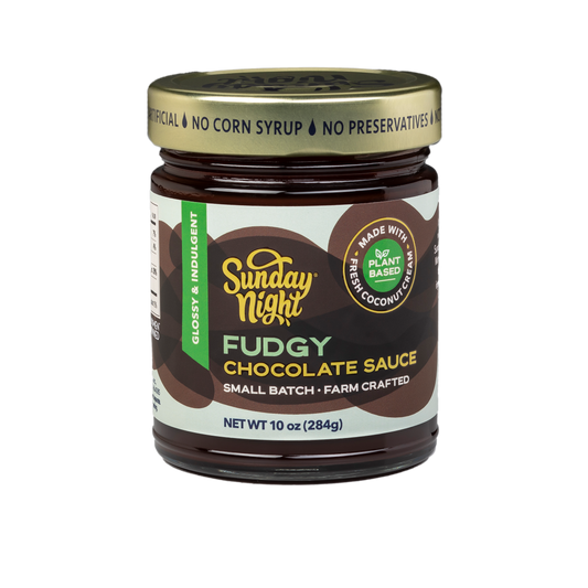 Fudgy Chocolate Sauce (Vegan/ Plant-based) 10 oz