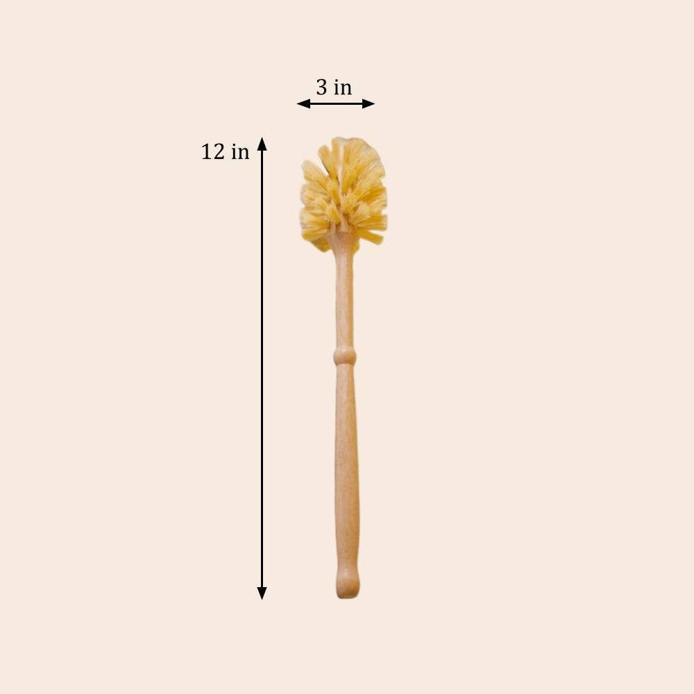 Bamboo Toilet Brush | Plant Based Sisal Bristle