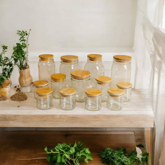 Bamboo Mason Jar Lids