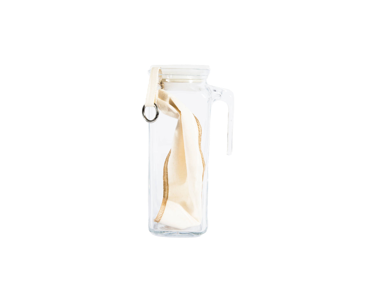 DIY Reusable Organic Cotton Cold Brew Coffee Kit 40 Ounce