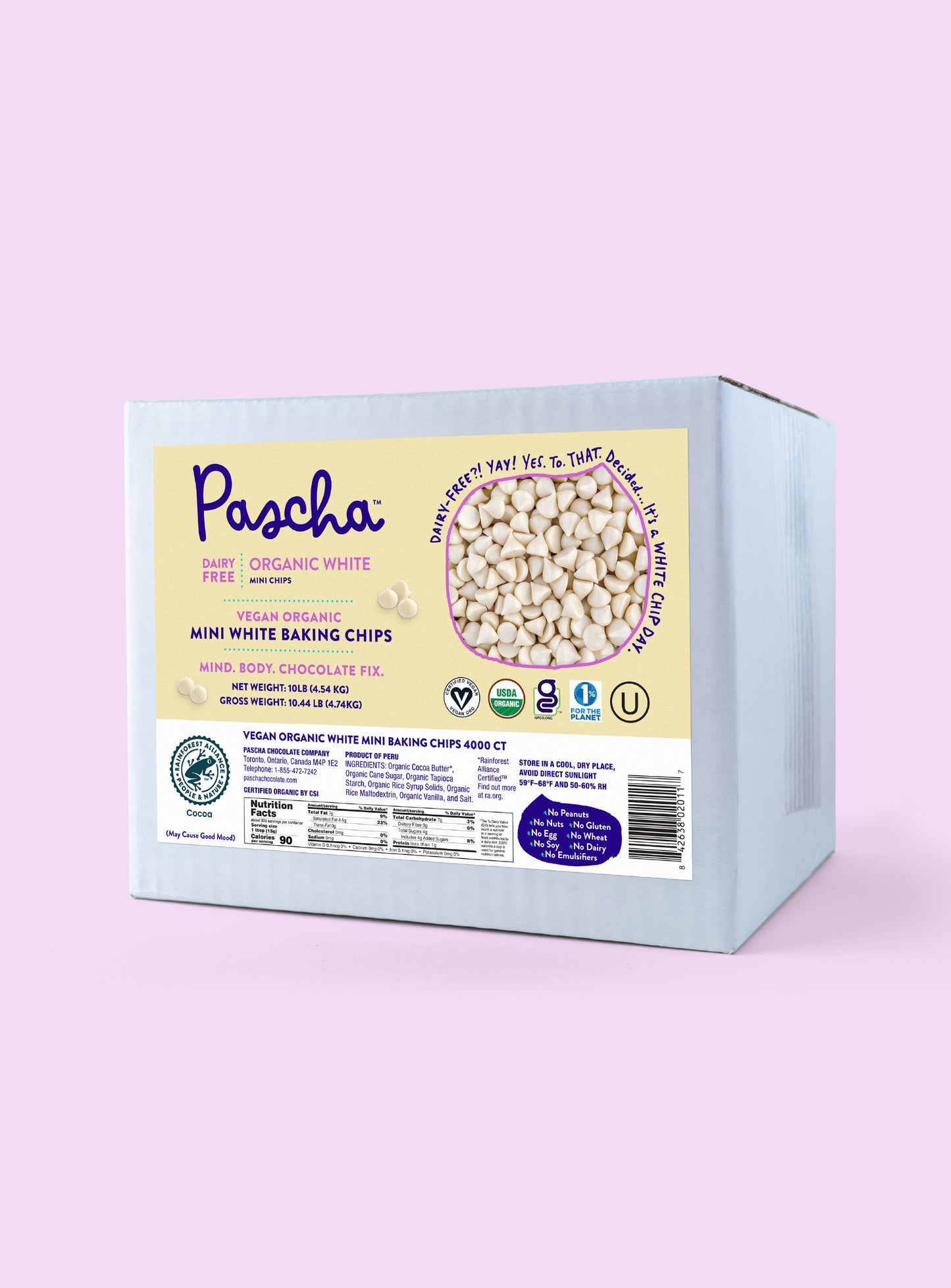 Organic White Mini Baking Chips