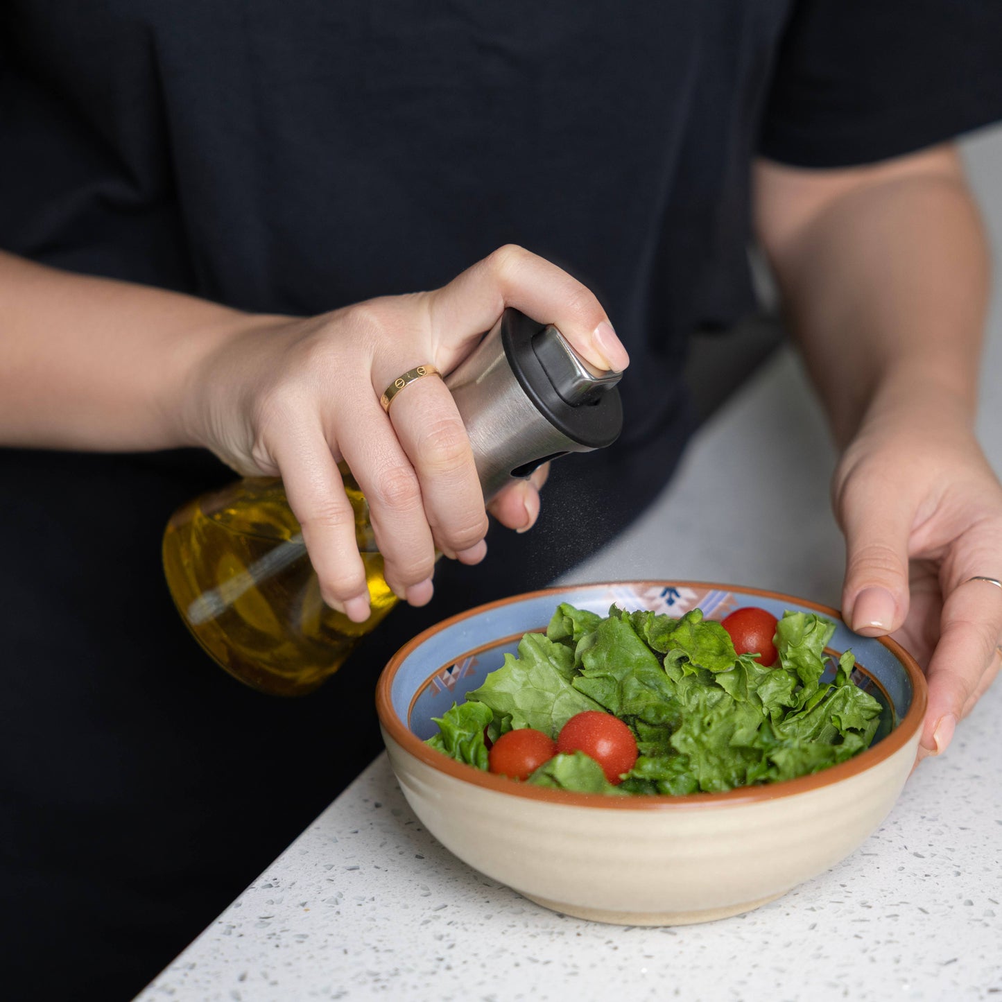 Fox Run Glass Olive Oil Sprayer, 200 ml/6.7 Oz Mister Bottle