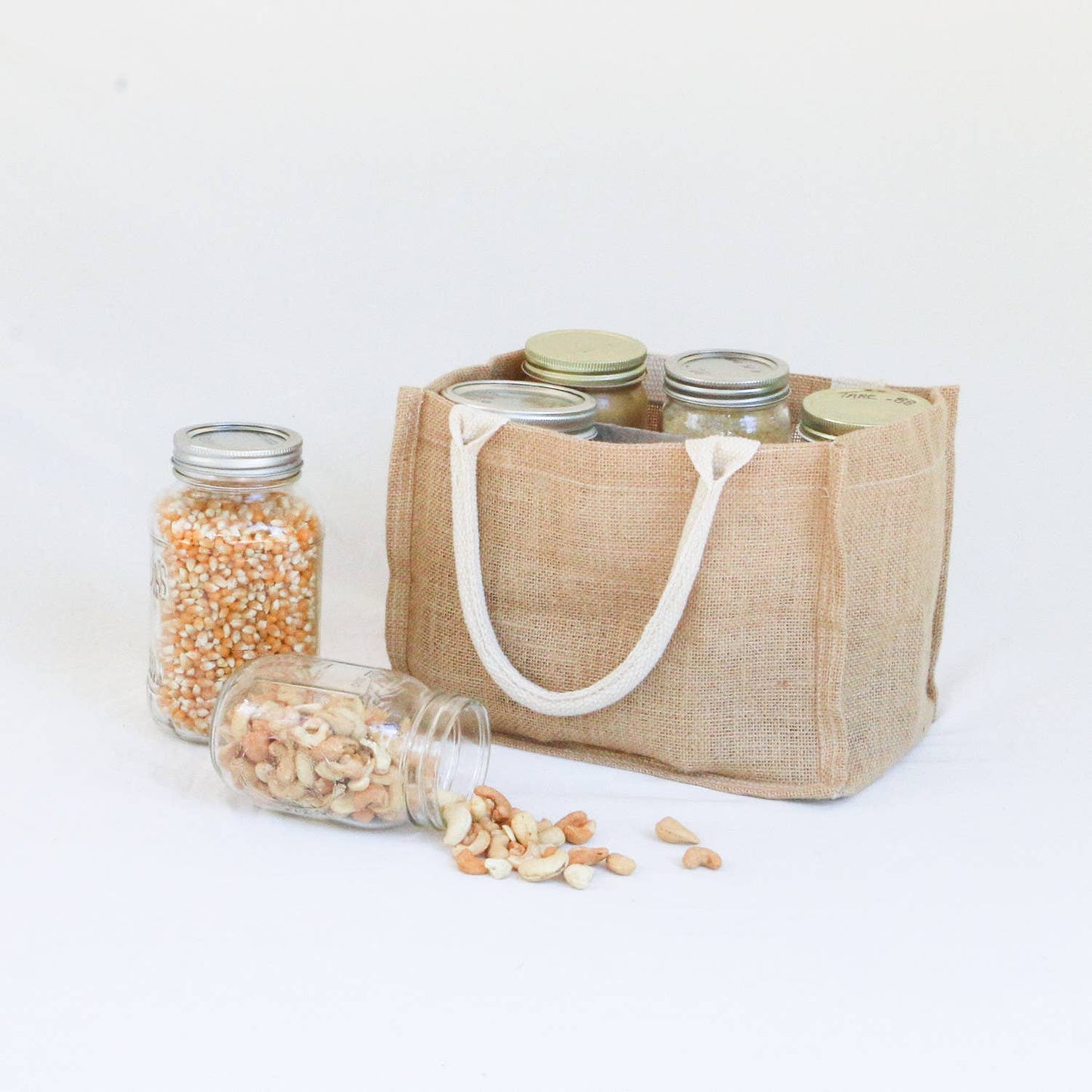 Reusable Jar Carrier w/ 6 Adjustable Pockets- Simple Ecology
