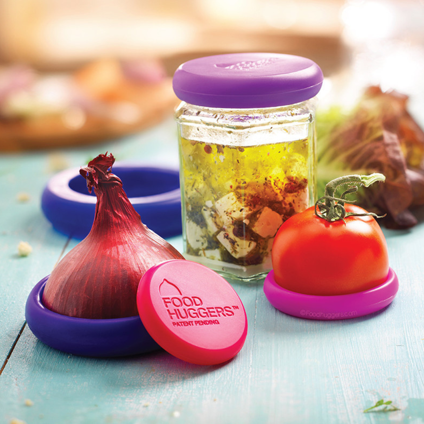 Reusable Silicone Food Savers – Bright Berry (Set of 5)