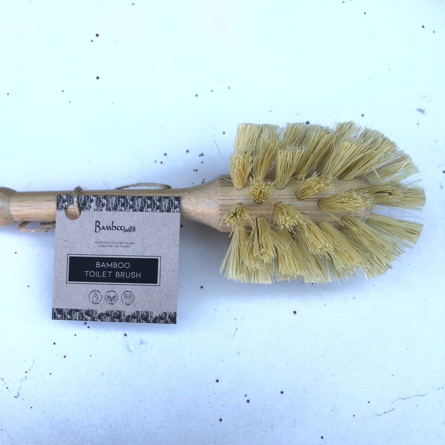 Bamboo Toilet Brush | Plant Based Sisal Bristle