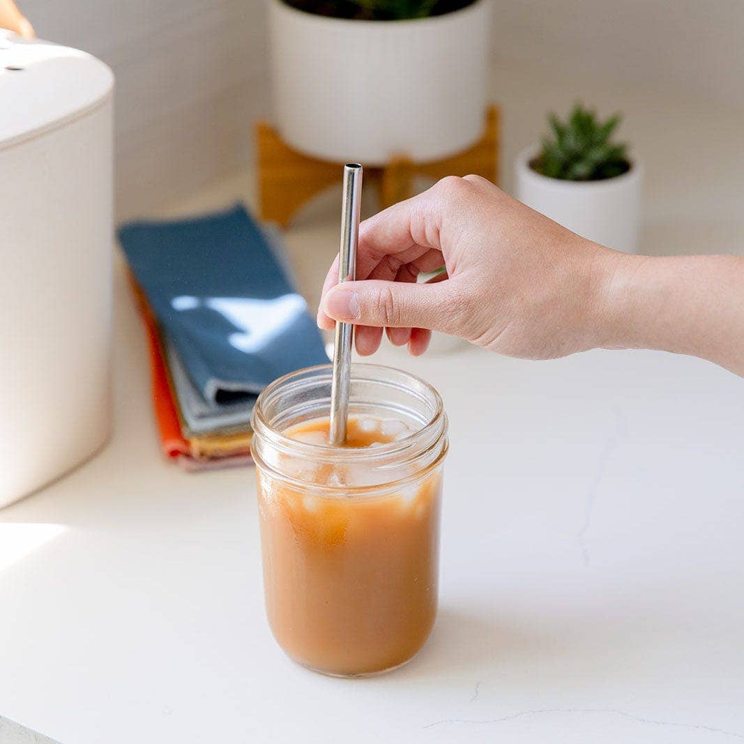 Stainless Steel Straw- Straight or Bent, 5 Colors