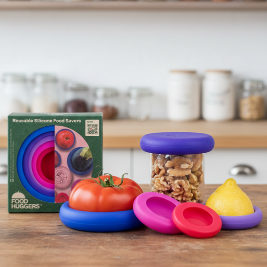 Reusable Silicone Food Savers – Bright Berry (Set of 5)