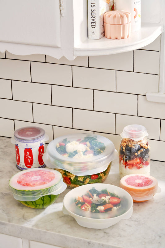 Reusable  Silicone Stretch Lids - Set of 6