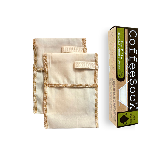 Reusable Organic Cotton Zero Waste Tea Filters (2/pk) 