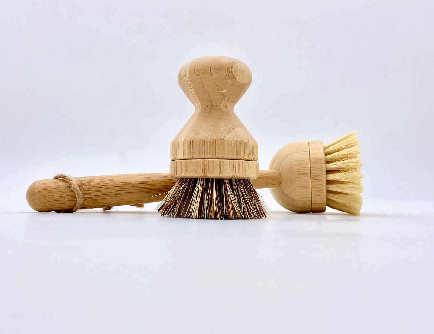 New Bamboo Long Handle Dish Brush
