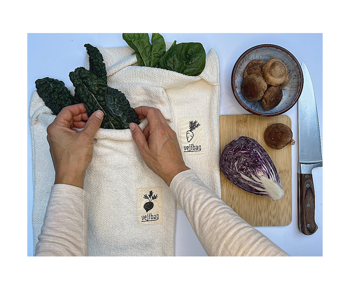 EXTRA LARGE VEJIBAG- Organic Vegetable Crisper Storage Bag