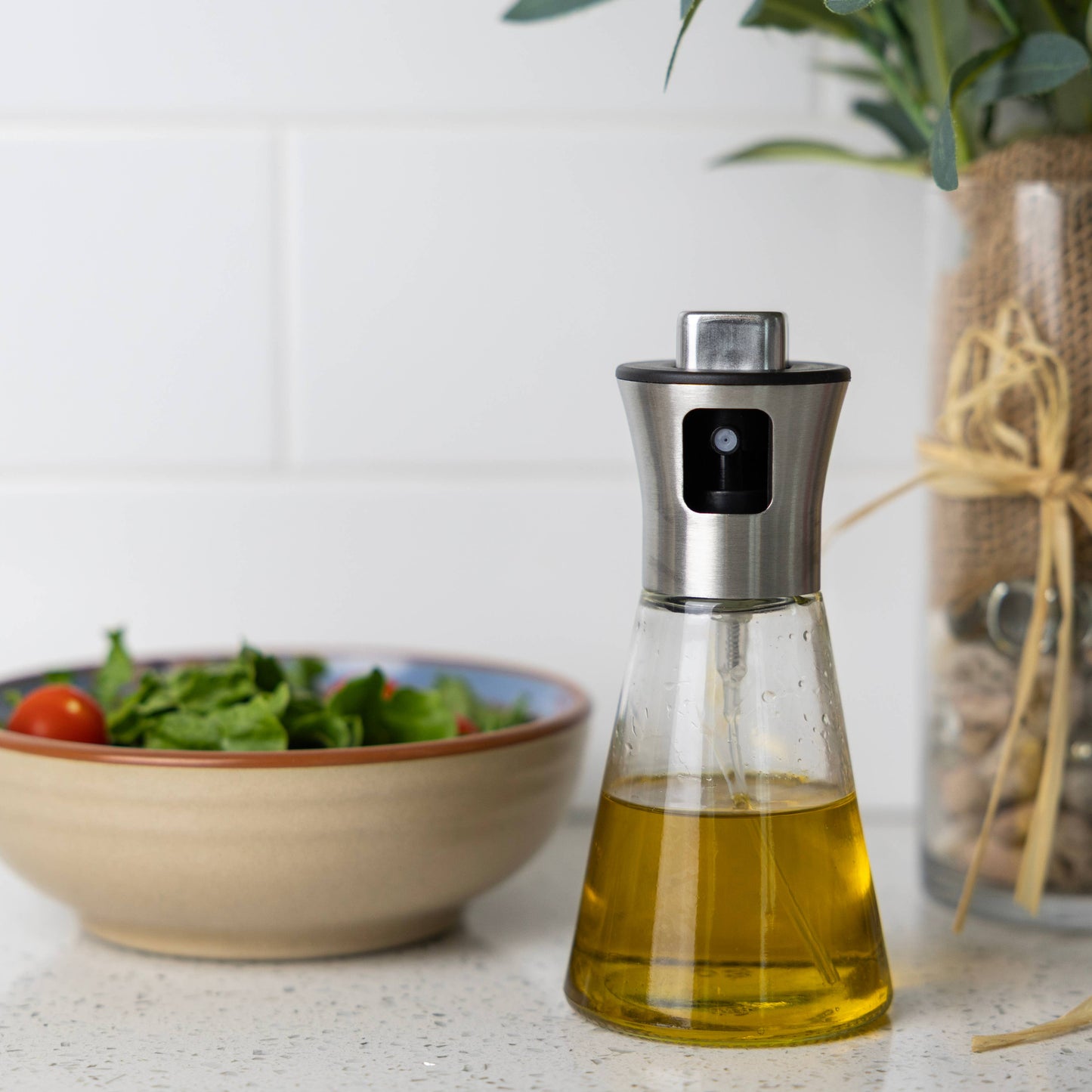 Fox Run Glass Olive Oil Sprayer, 200 ml/6.7 Oz Mister Bottle