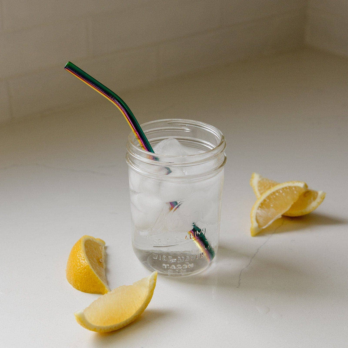 Stainless Steel Straw- Straight or Bent, 5 Colors