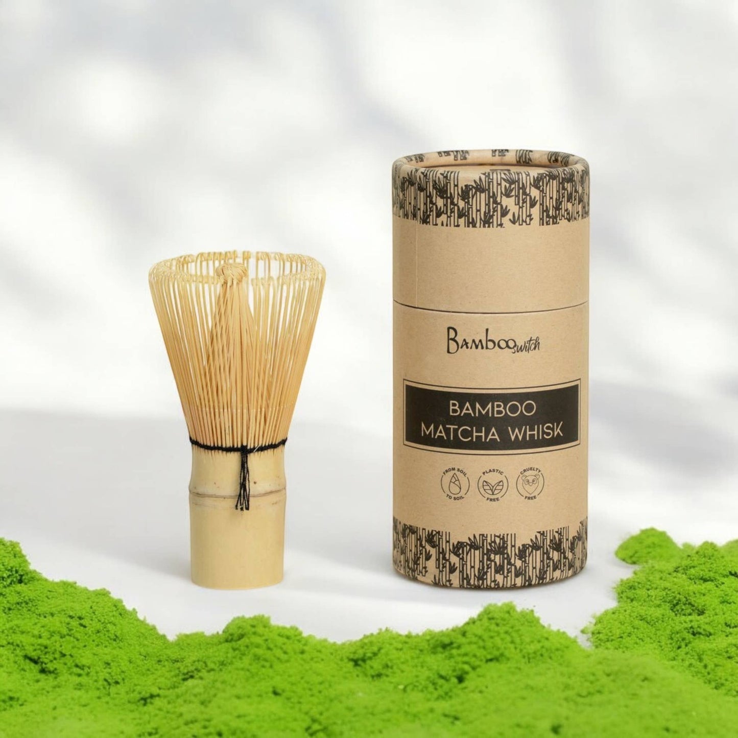 Bamboo Matcha Tea Whisk in Paper Tube | Matcha Bestseller