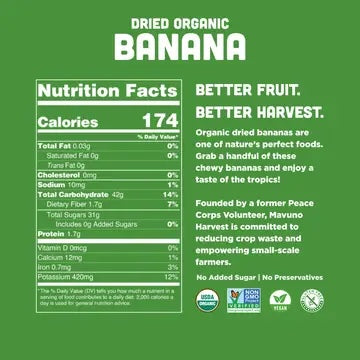 Organic Dried Banana