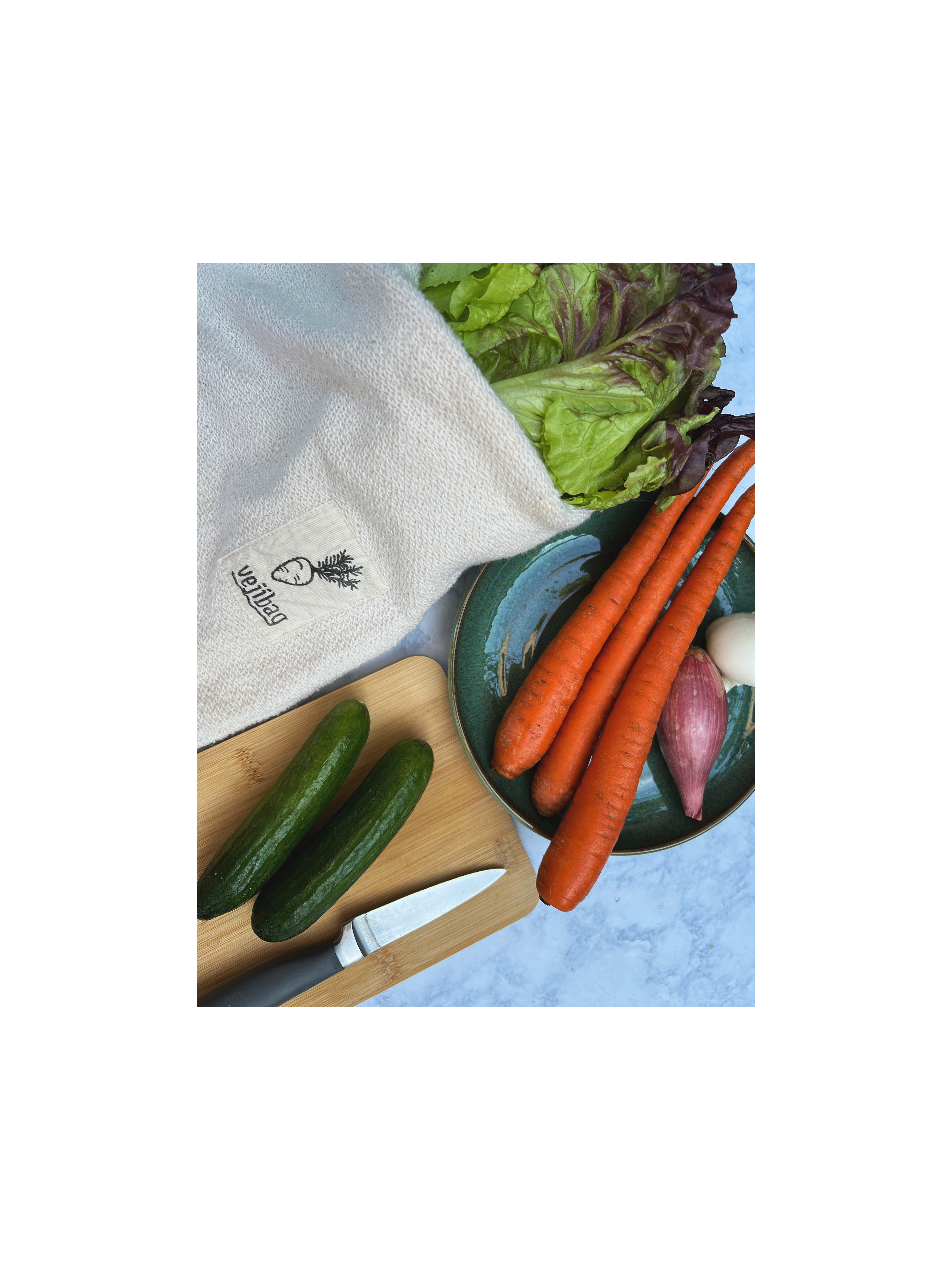 STANDARD VEJIBAG- Organic Vegetable Crisper Storage Bag - Thumbnail 2