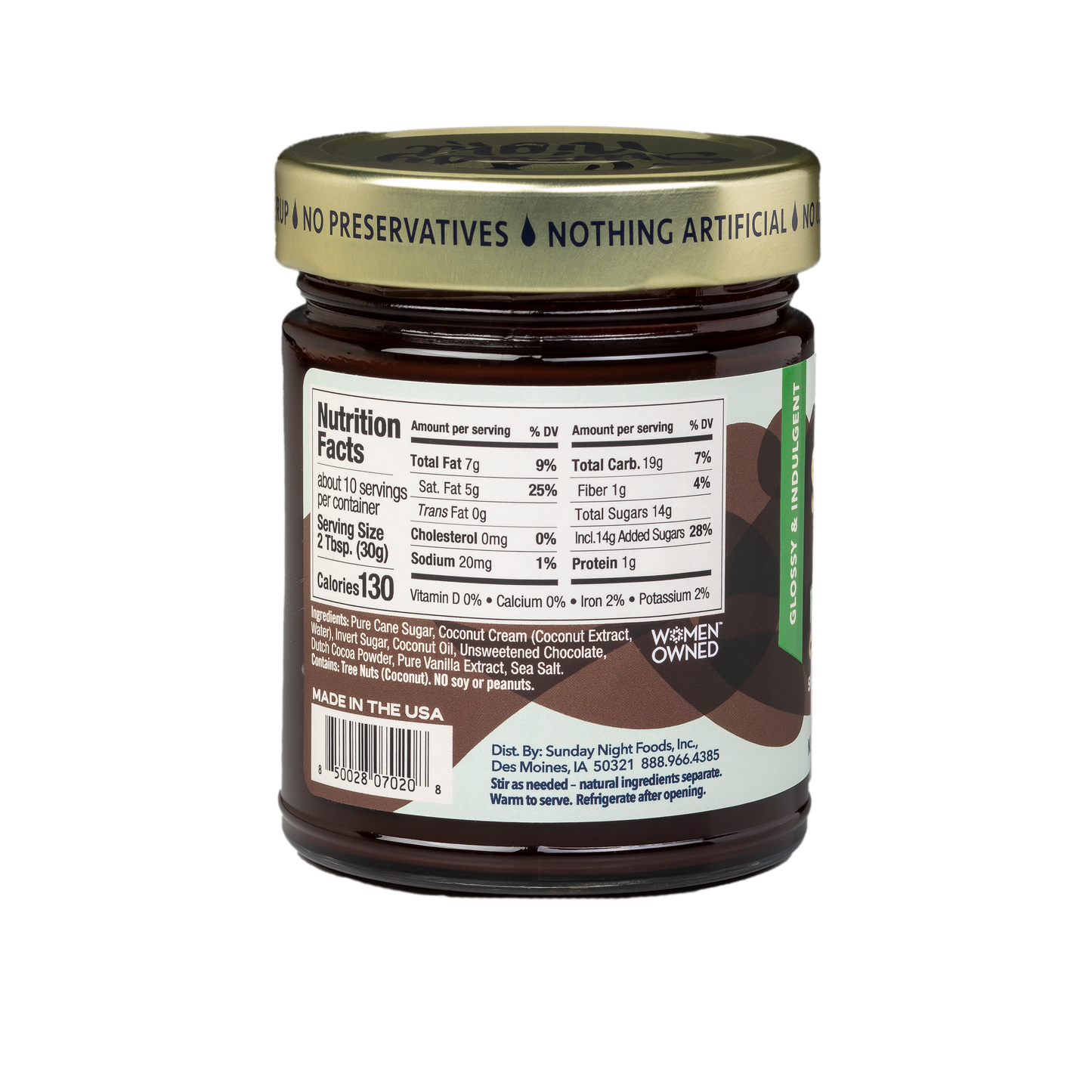 Fudgy Chocolate Sauce (Vegan/ Plant-based) 10 oz