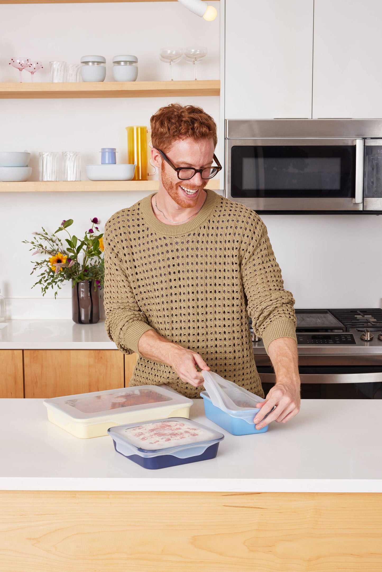 Reusable Silicone Stretch Baking Lids - Set of 3