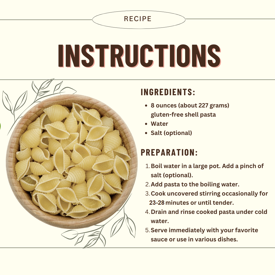 Gluten Free Organic Quinoa Pasta, Shells