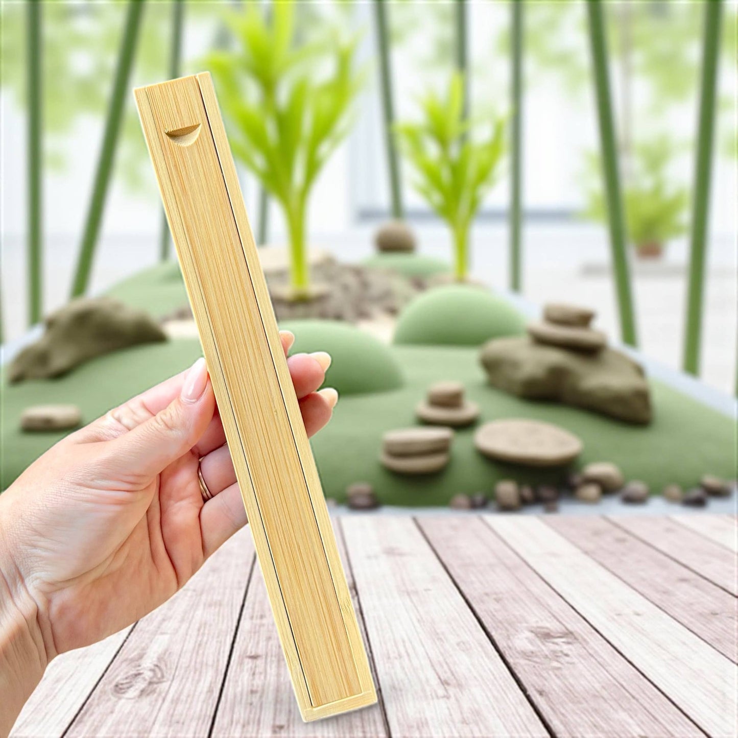 Bamboo Chopstick Storage Travel Box