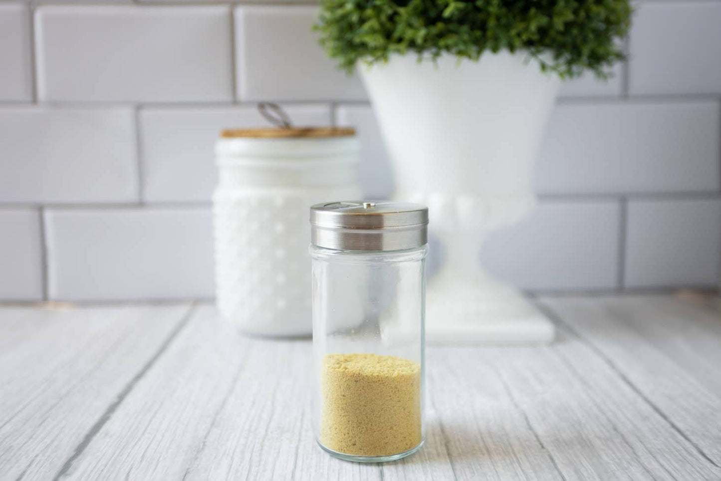 Fox Run Glass Spice Jar, 4 Ounce Seasoning Shaker