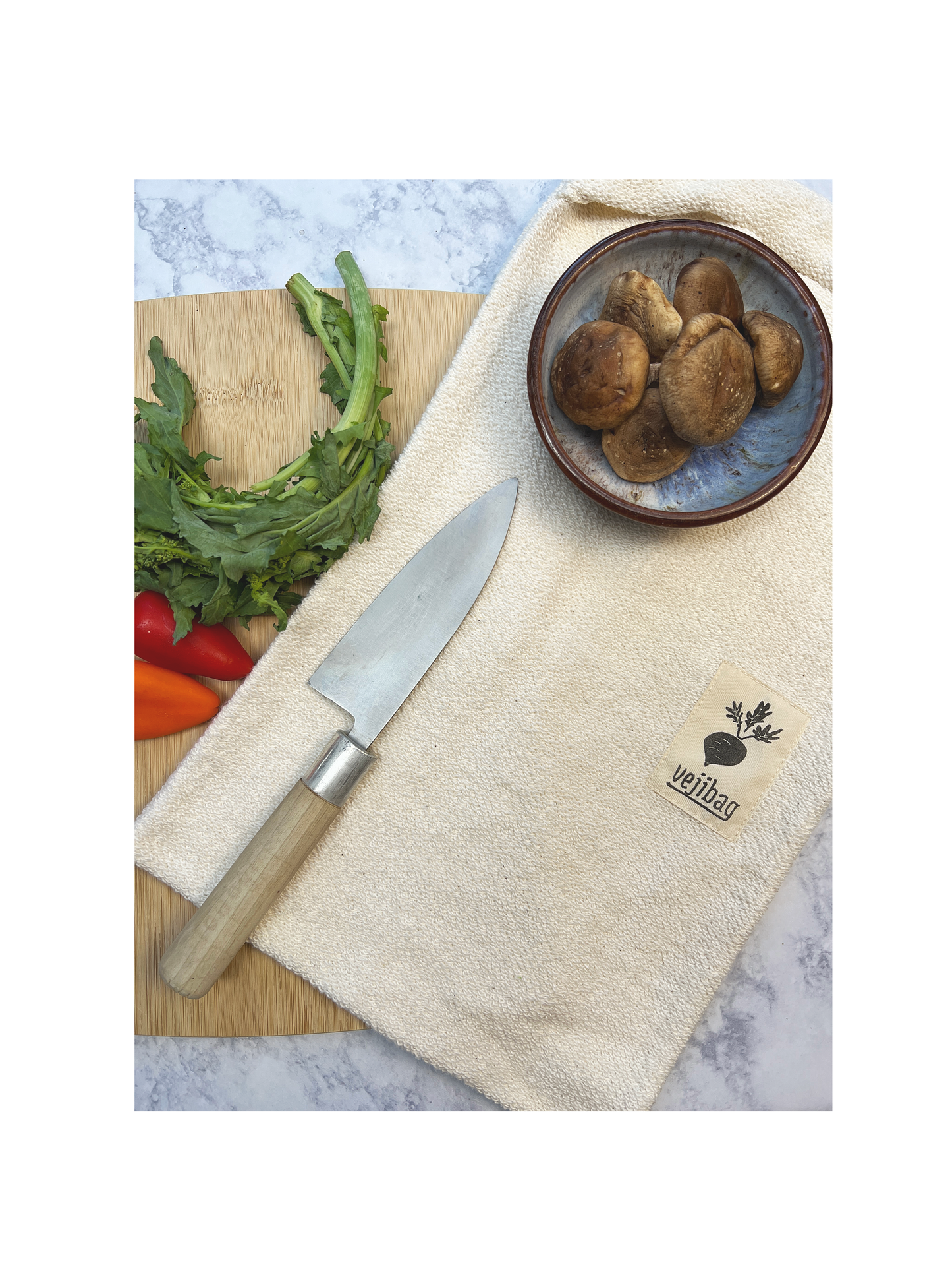 LARGE VEJIBAG- Organic Vegetable Crisper Storage Bag