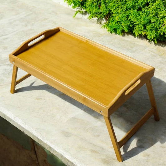 Collapsible Bamboo Breakfast Bed Tray