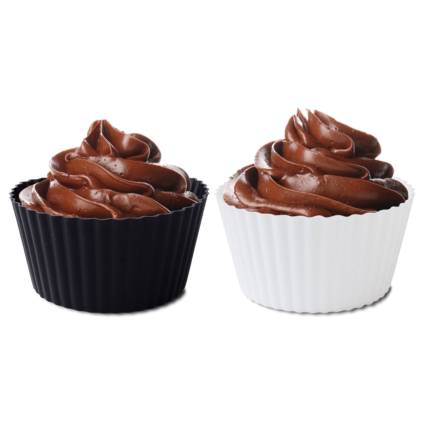 Bakelicious Silicone Cupcake Liners, Set of 12, 3" x 3" x 1"