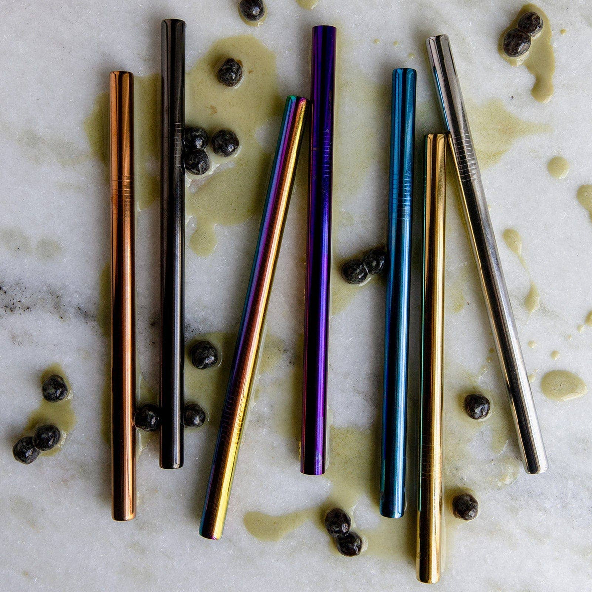 Boba Stainless Steel Straw - 7 Color Options, Bubble Tea Str