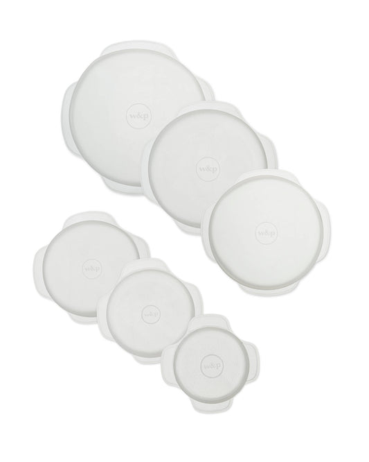 Reusable  Silicone Stretch Lids - Set of 6