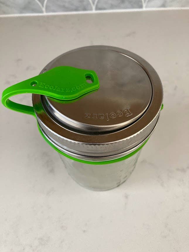 PopTop Sealable Drinking Jar Lid - Wide Mouth