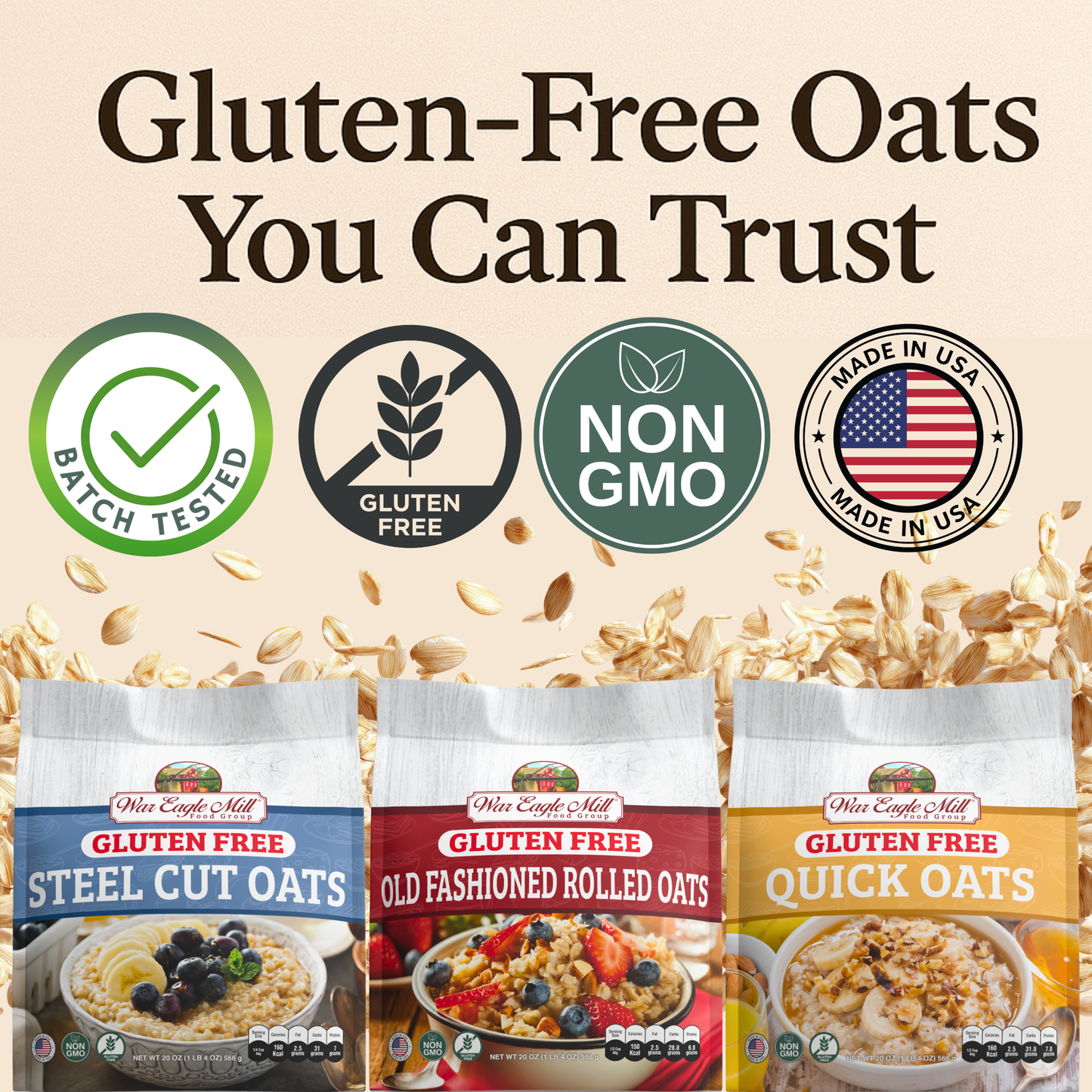 Gluten Free Old Fashioned Rolled Oats
