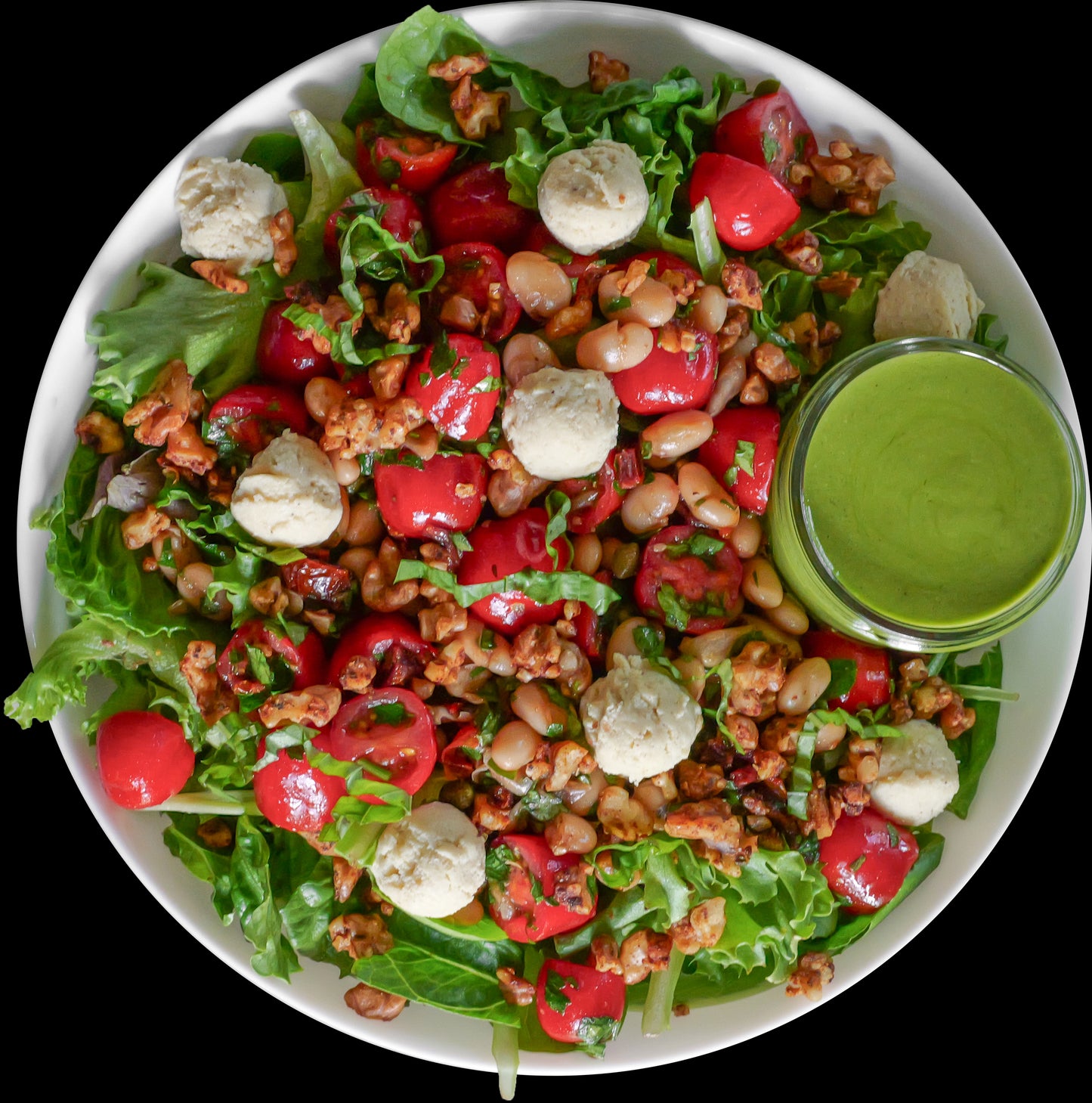 Caprese Salad with Pesto Vinaigrette