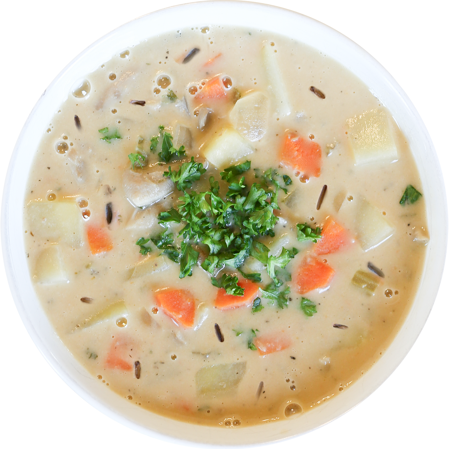 Creamy Mushroom & Wild Rice Soup